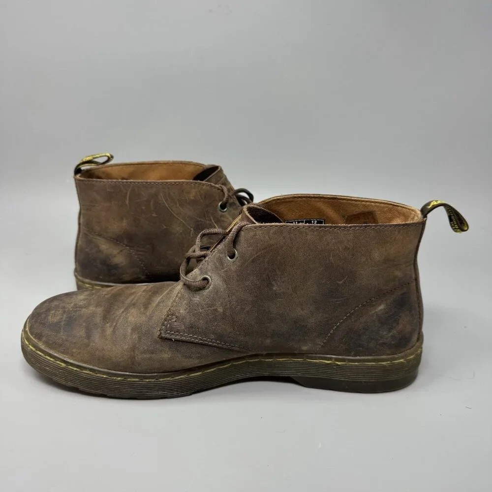 Doc Martens Cabrillo Brown Leather Chukka Ankle Boots Men's Size US 12